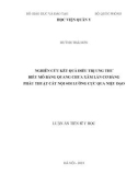 Luận án Tiến sĩ Y học: Nghiên cứu kết quả điều trị ung thư biểu mô bàng quang chưa xâm lấn cơ bằng phẫu thuật cắt nội soi lưỡng cực qua niệu đạo