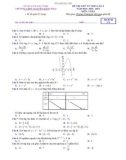 Đề thi thử tốt nghiệp THPT năm 2021 môn Toán - Trường THPT Nguyễn Đăng Đạo (Lần 2)