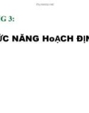 Quản Trị Học chương 3: chức năng của hoạch đinh