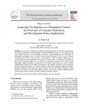 Analysing city regions in a Vietnamese context: An overview of concepts, definitions and development policy implications