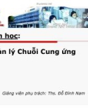 Bài giảng Hoạt động điều hành SC: Sản xuất & Phân phối