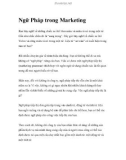 Ngữ Pháp trong Marketing