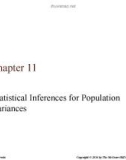 Lecture Business statistics in practice (7/e): Chapter 11 - Bowerman, O'Connell, Murphree