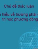 Tìm hiểu về trường phái quản trị học phương đông