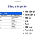 Bài giảng Thương mại điện tử : Thiết kế Cơ sở dữ liệu part 2