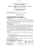 Đề thi tốt nghiệp cao đẳng nghề khoá 3 (2009 - 2012) nghề Quản trị khách sạn môn Thực hành nghề - Mã đề thi: QTKS - TH42