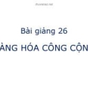 Bài giảng Hàng hóa công cộng