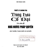 Vấn đề nhà nước pháp quyền và Triết lý chính trị Trung Hoa cổ đại: Phần 1