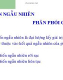 Bài giảng Biến ngẫu nhiên - Phân phối chuẩn