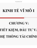 Bài giảng Kinh tế vĩ mô I: Chương 5 - ThS. Nguyễn Thị Hồng