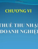 Bài giảng Chương VI: Thuế thu nhập doanh nghiệp