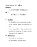 Giáo án hình học lớp 8 - Tiết 25: Chương II: ĐA GIÁC VÀ DIỆN TÍCH ĐA GIÁC