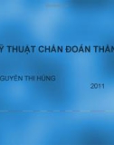 Các kỹ thuật chẩn đoán thần kinh