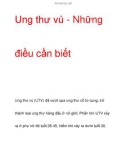 Ung thư vú - Những điều cần biết