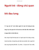 Người trẻ - đừng chủ quan khi đau lưng