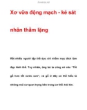 Xơ vữa động mạch - Một kẻ sát nhân thầm lặng