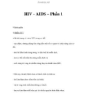 HIV - AIDS – Phần 1