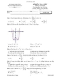 Đề kiểm tra 1 tiết môn Giải Tích 12 - THPT Krông Nô - Mã đề 008