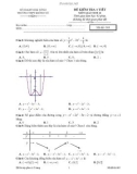 Đề kiểm tra 1 tiết môn Giải Tích 12 - THPT Krông Nô - Mã đề 005