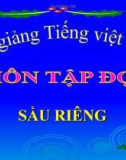 Bài giảng Tiếng việt 4 tuần 22 bài: Nghe viết Sầu riêng