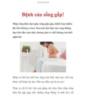 Bệnh của sống gấp!