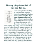 Phương pháp huờn tinh bổ não của đạo gia.