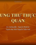 Tiểu luận : Chẩn đoán xquang ung thư thực quản