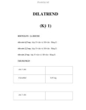 DILATREND (Kỳ 1)