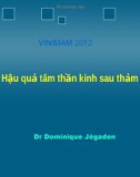 Hậu quả tâm thần kinh sau thảm họa