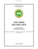 Giáo trình Hoá phân tích (Ngành: Dược - Cao đẳng) - Trường Cao đẳng Y tế Sơn La