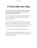 Cà tím chữa sâu răng