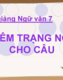 Bài giảng Ngữ văn 7 bài 21: Thêm trạng ngữ cho câu