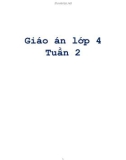 Giáo án lớp 4 tuần 2