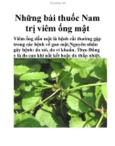 Những bài thuốc Nam trị viêm ống mật