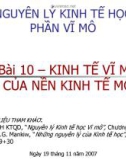 NGUYÊN LÝ KINH TẾ HỌC PHẦN VĨ MÔ - Chương 10