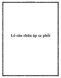 Lô căn chữa áp xe phổi