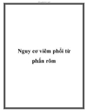 Nguy cơ viêm phổi từ phấn rôm