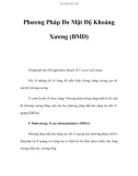 Phương Pháp Đo Mật Độ Khoáng Xương (BMD)