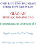 Giáo án Sinh học 10 nâng cao: Bài 44 - GV. Hà Thu Trang