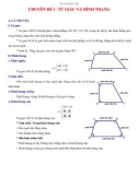 Giáo án Hình học 8 - Chủ đề: Tứ giác và hình thang