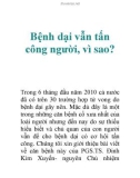 Bệnh dại vẫn tấn công người, vì sao?