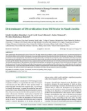 Determinants of diversification from oil sector in Saudi Arabia