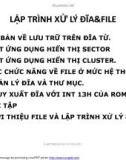 Hợp ngữ ASM-Chương 12-Lập trình xử lý Đĩa& FILE-Phần 2- Sector vật lý và logic