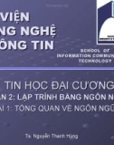 Bài giảng Tin học đại cương – Phần 2: Lập trình bằng ngôn ngữ C