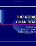 Thử nghiệm chuẩn đoán - Dịch tễ học cơ bản