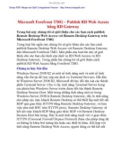 Microsoft Forefront TMG – Publish RD Web Access bằng RD Gateway