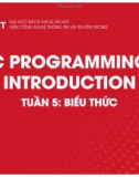 Bài giảng C Programming introduction: Tuần 5 - Biểu thức