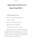 Nguyên Nhân Cái Chết Của Vua Quang Trung (Phần 3)