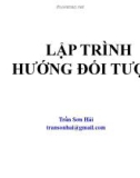 Bài giảng Lập trình hướng đối tượng: Chương 1 - Trần Sơn Hải