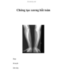 Chứng tạo xương bất toàn